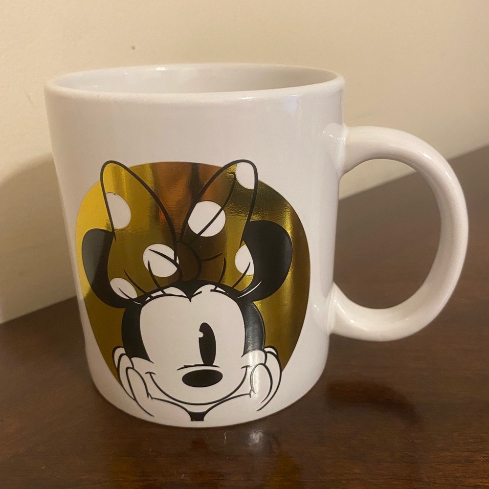 Galerie‎ White Gold Minnie Mouse Oversized 20 Ounce Coffee Mug